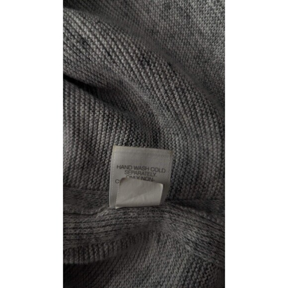 PureJill Heather Gray Side Slits Cotton Blend Stretch Knit Long Sweater XS‎ - Picture 7 of 9